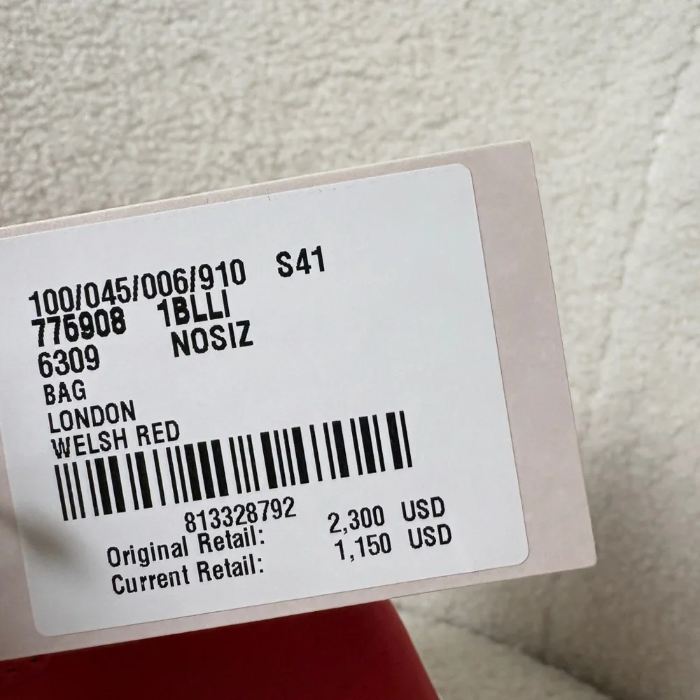 Alexander McQueen Women's The Peak Bag Mini in Welsh Red - Picture 8 of 11